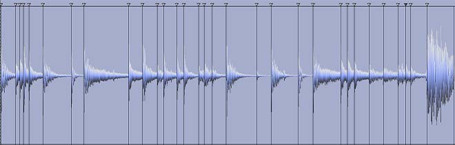 Rex2 Loops Hit Point in waveform transients.